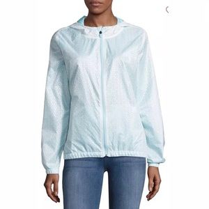 ❌SOLD❌Nanette Lepore Mint Eyelet Rain Coat